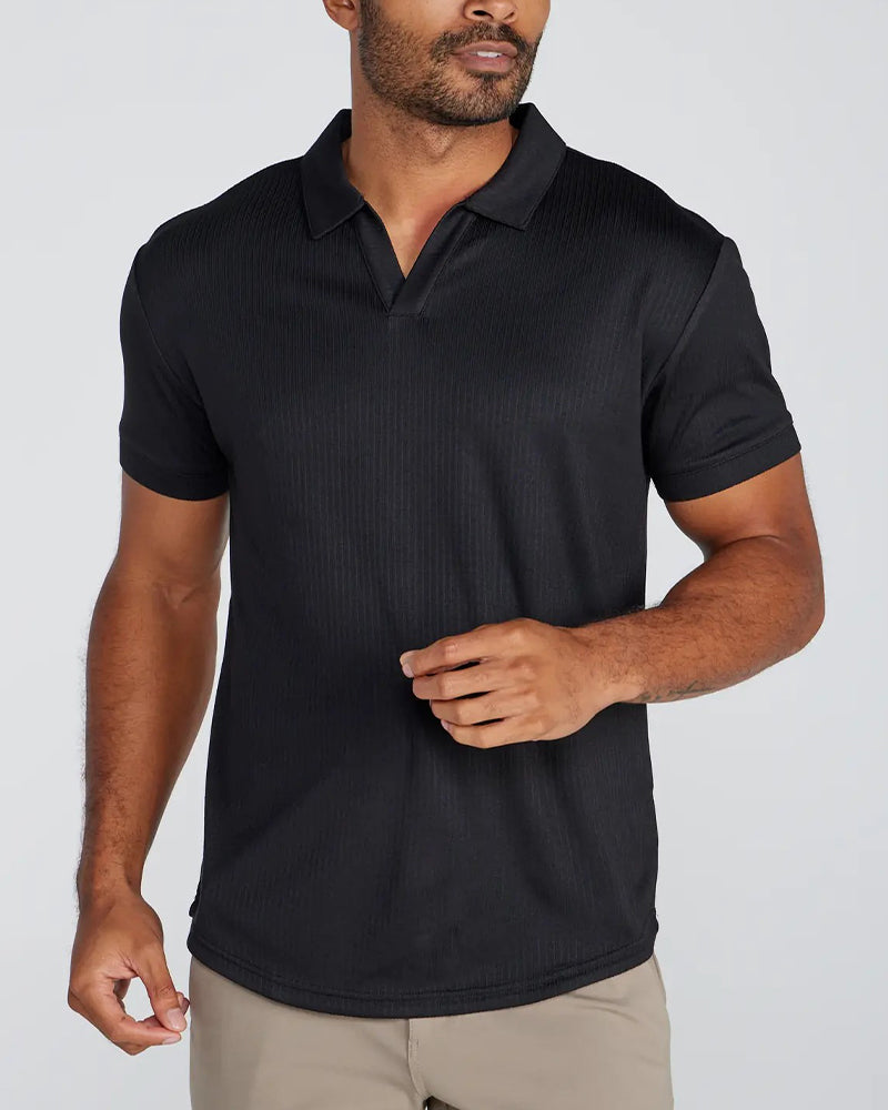 T-Shirt Col Polo Manche Courte Homme