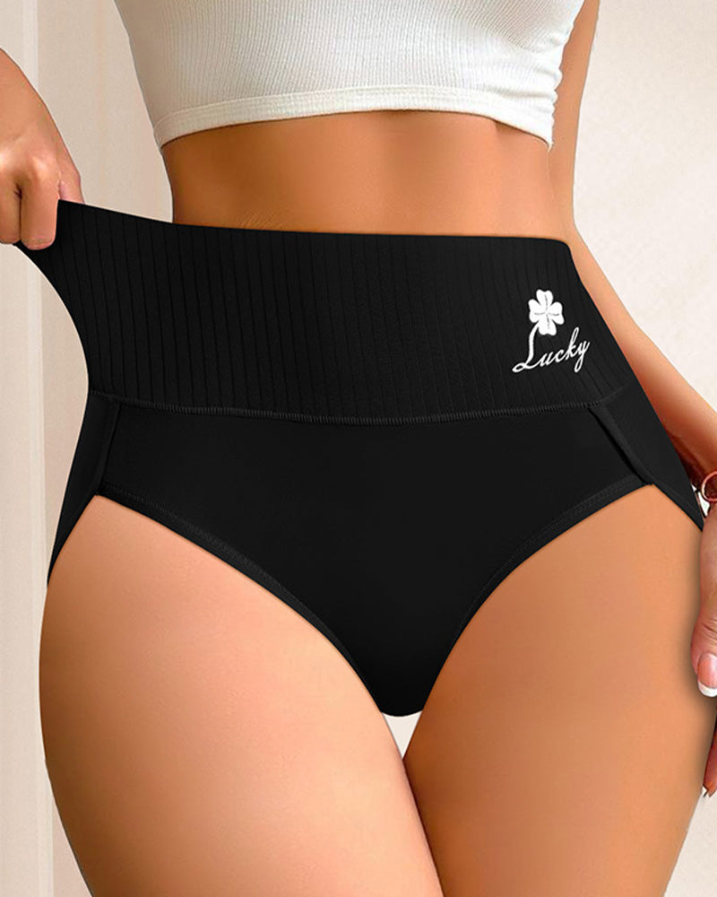 Culotte Trèfle À Quatre Feuilles Imprimé Triangle