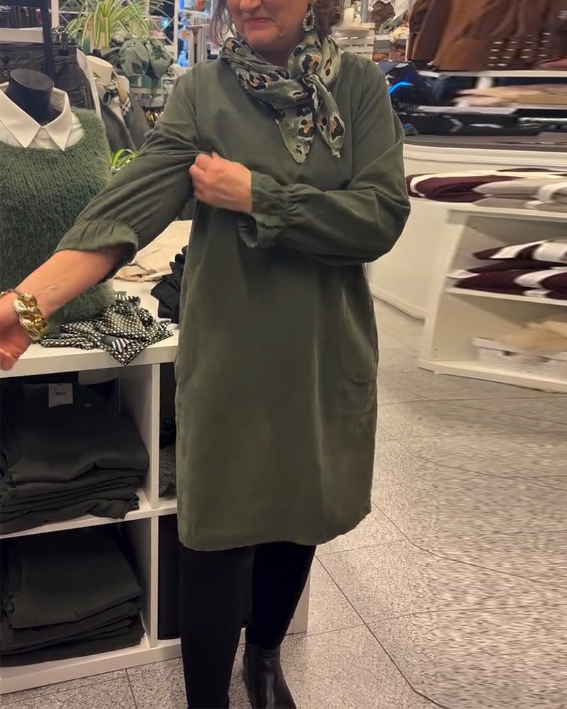 Robe Manche Longue Loose Grande Taille