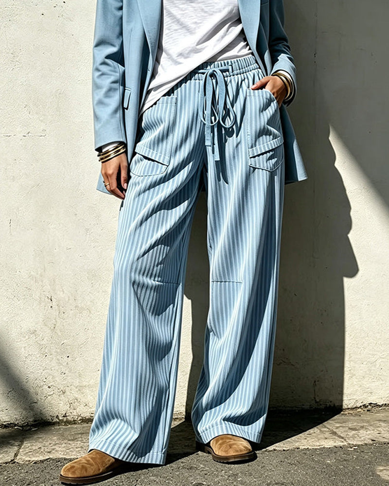 Pantalon Poche Cordon Long