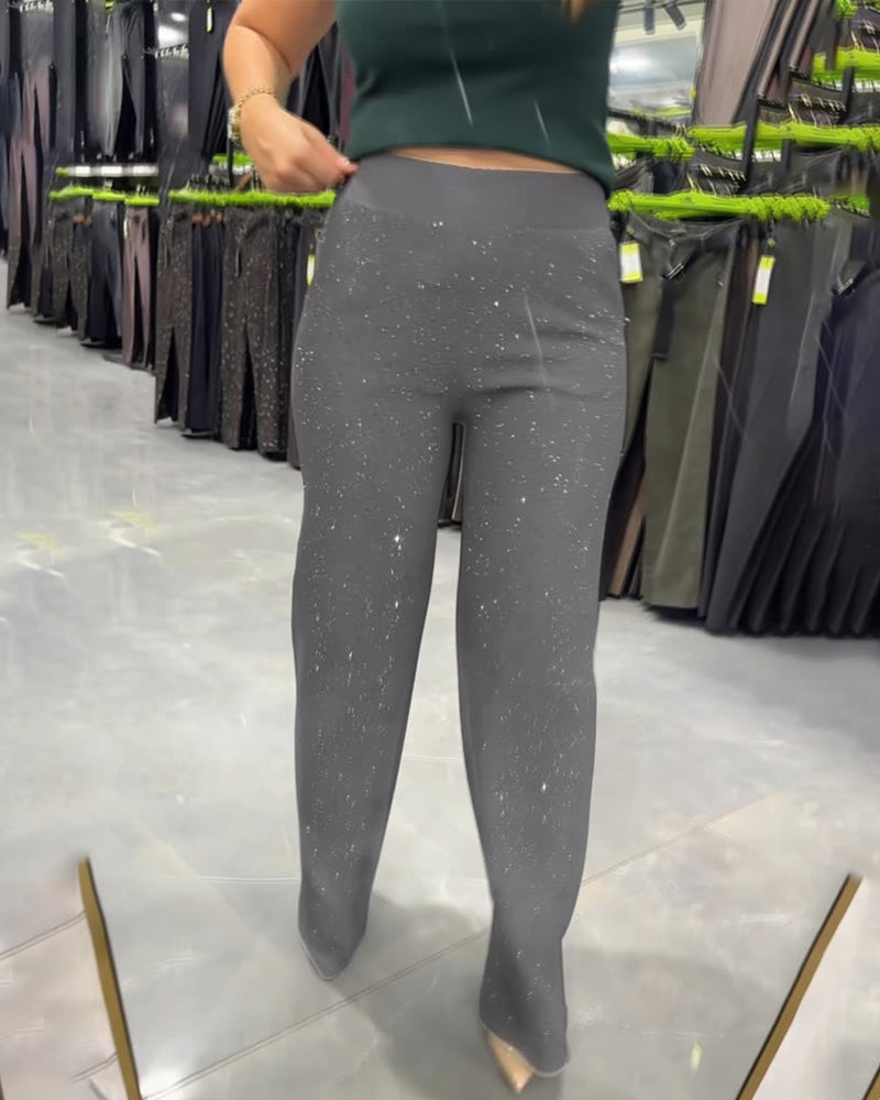 Pantalon Large Tendance Et Décontracté