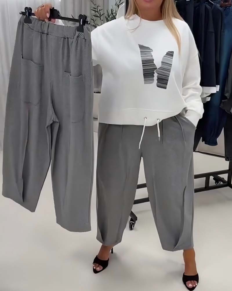 Pantalon Plissé Large Jambe Harem Court