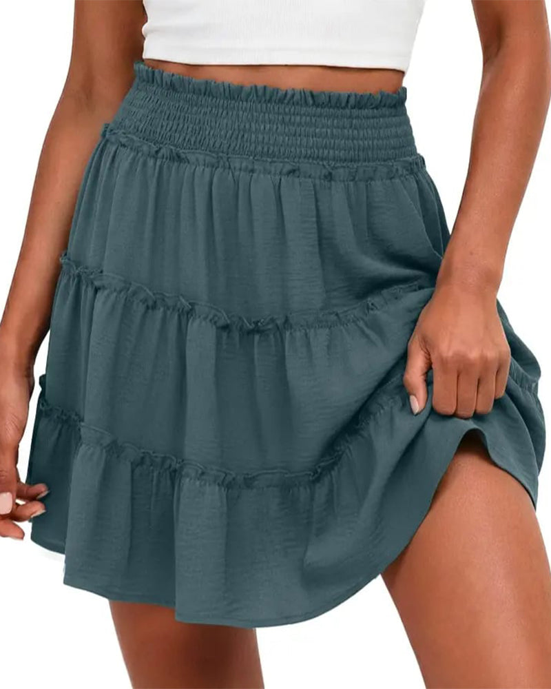 Bas Taille Élastique Avec Short Intégré