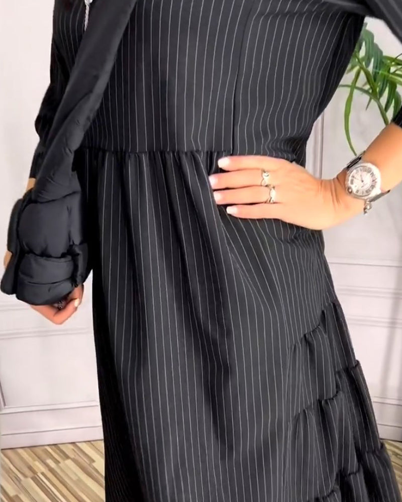 Robe simple col rond dénoyautée