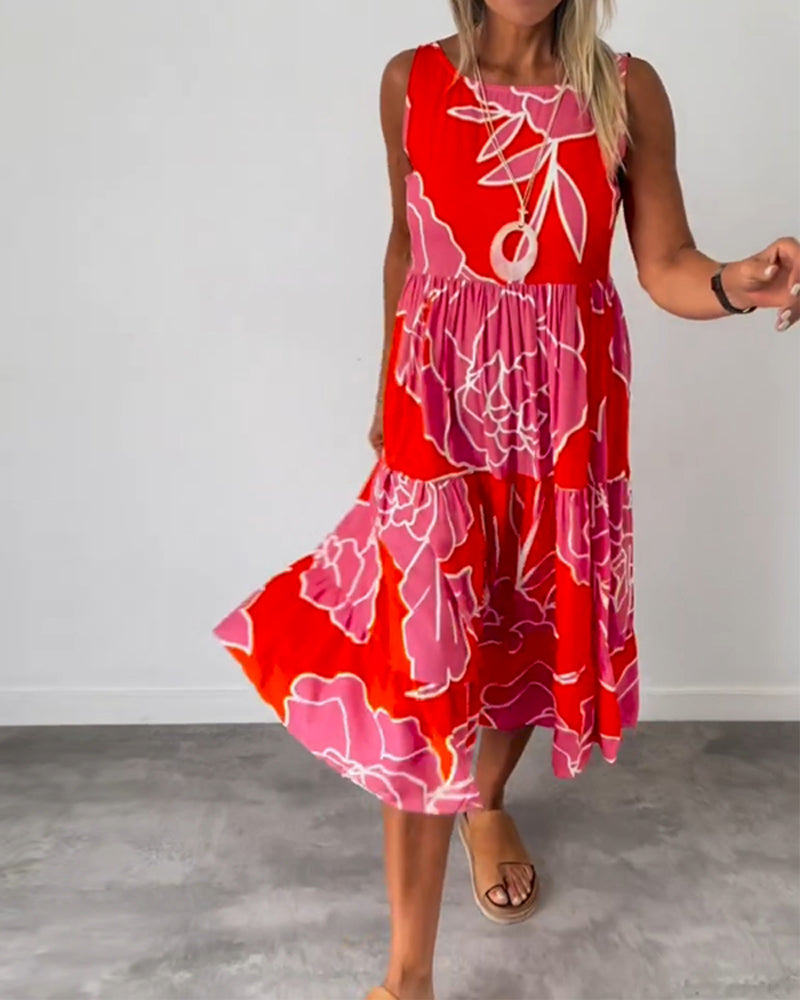 Robe femme imprimée patchwork