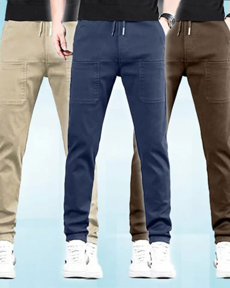 Pantalon Stretch Élevé Multi-Poche Durable Cargo