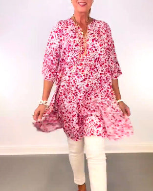 Robe de style ample et fleuri