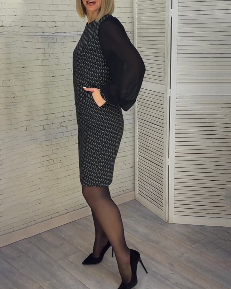 Robe au style élégant et manches raglan