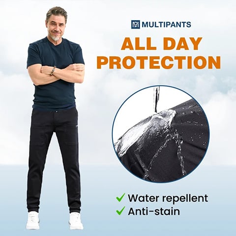 Pantalon Stretch Élevé Multi-Poche Durable Cargo