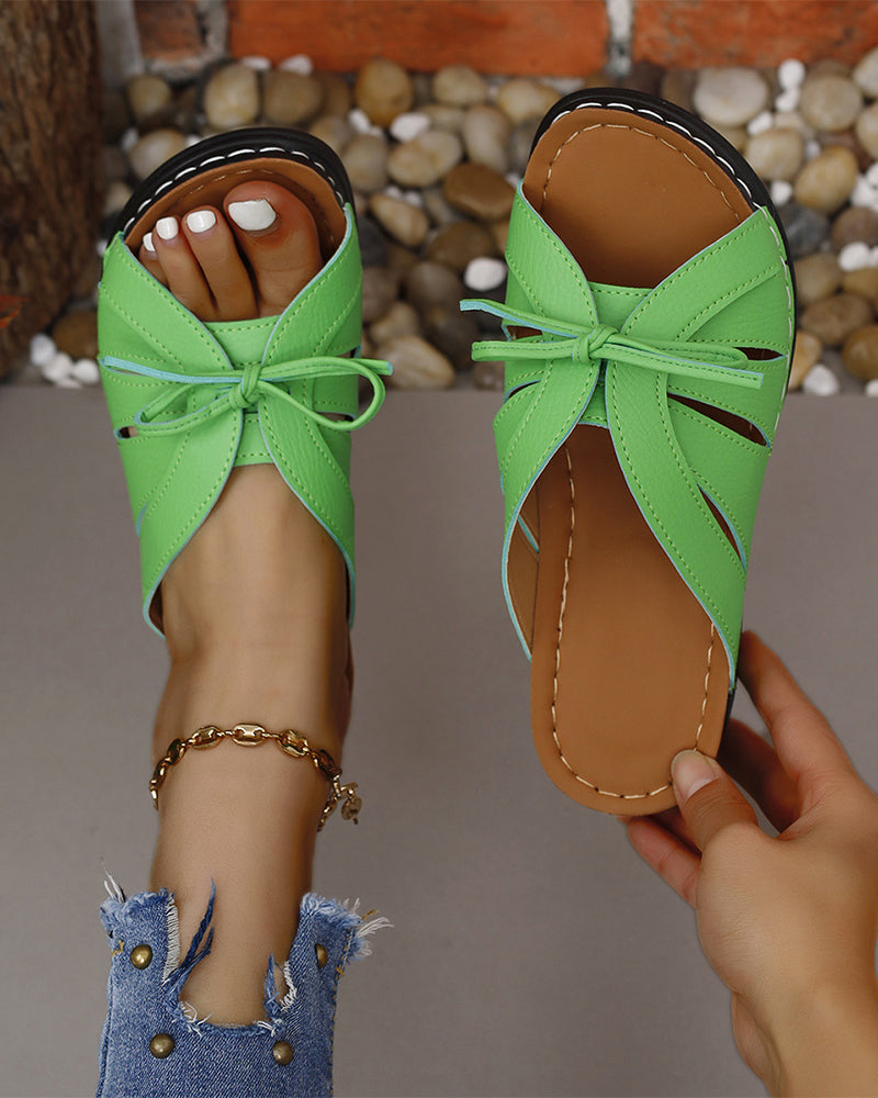 Pantoufles compensées à bouche de poisson