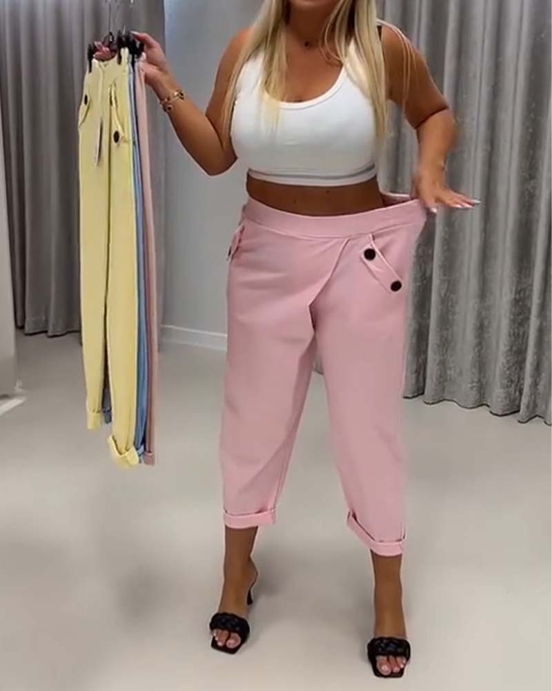 Pantalon Designer Cheval Visage Harem