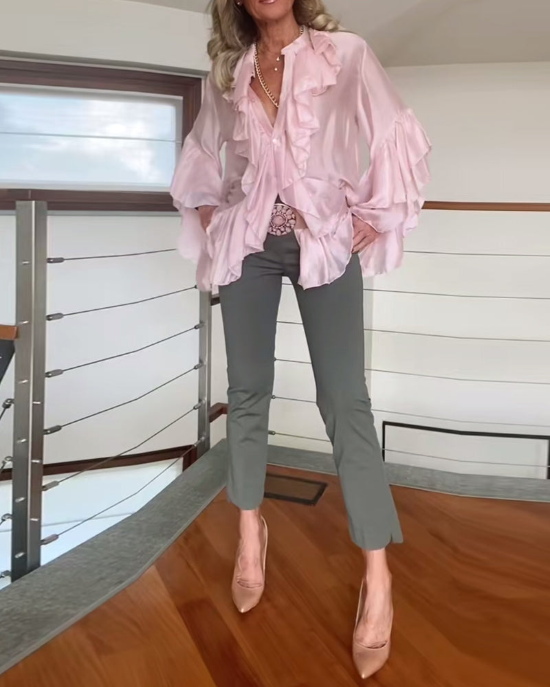 Blouse à la Mode à Volants