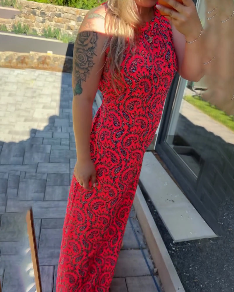 Robe Halter Sans Manches Ajustée