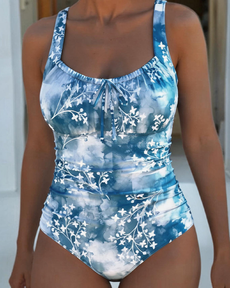 Une Pièce Tie-Dye Floral