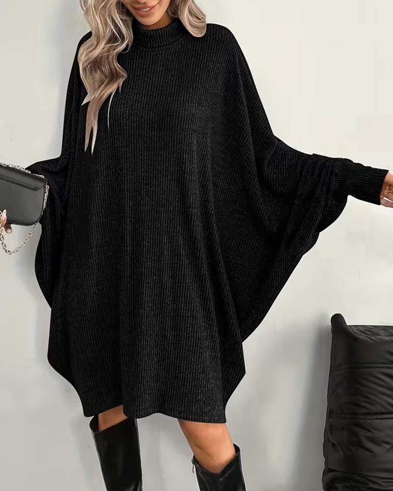 Robe Manche Chauve-Souris Mini