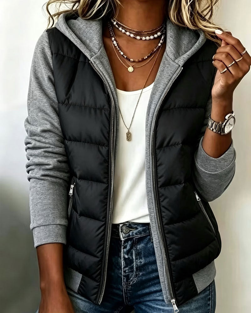 Manteau À Capuche Polaire Chaud