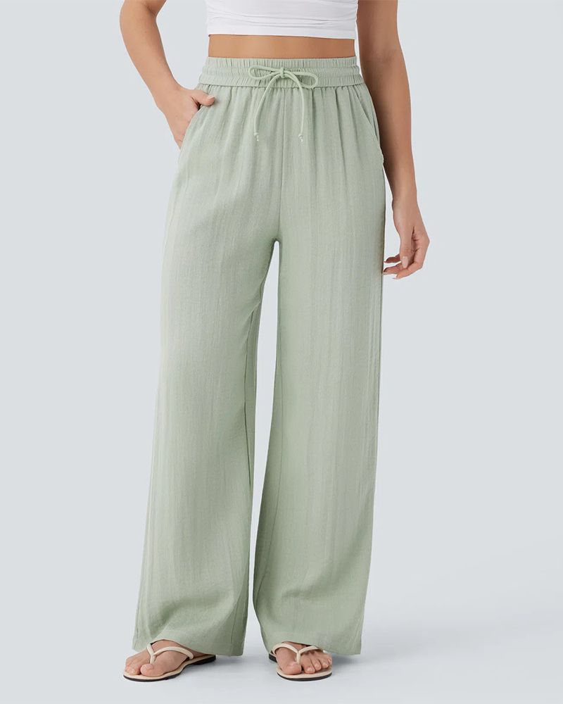 Pantalon Poche Latérale Lacé