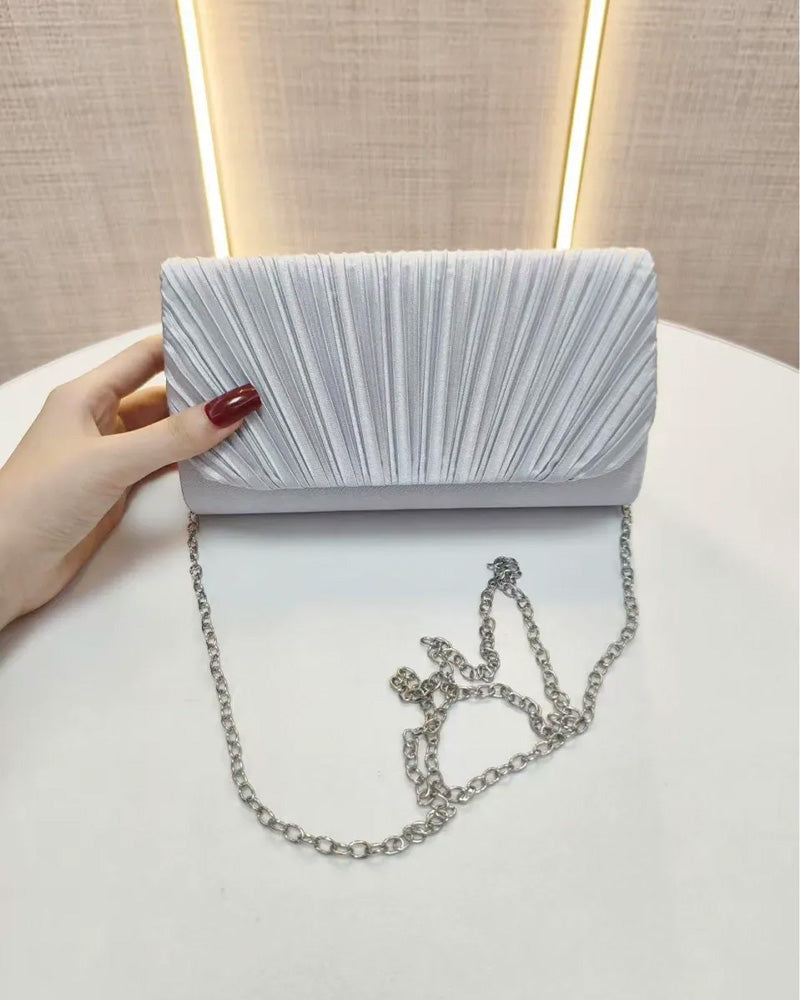 Sac Solide Couleur Plissé Épaule
