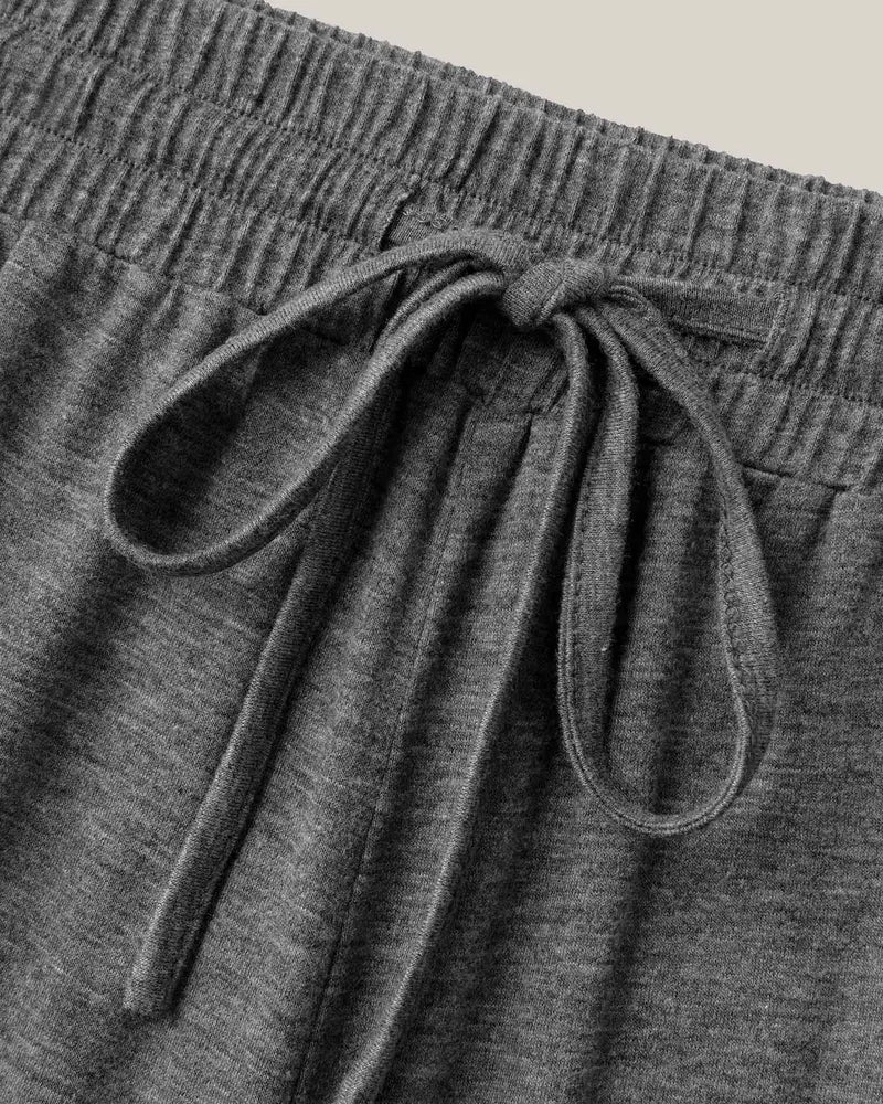 Shorts Unis À Cordon
