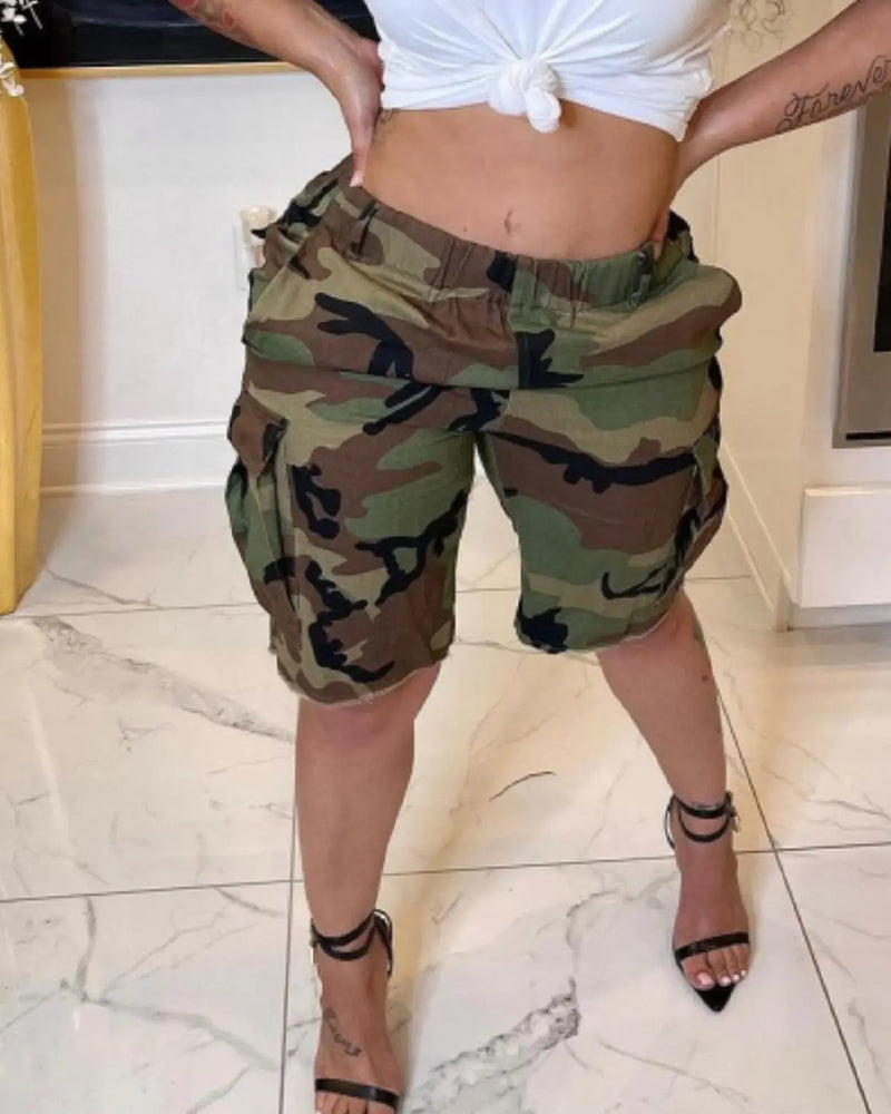 Short Sport Camouflage Cargo