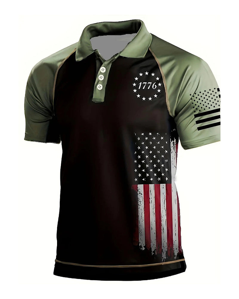 T-shirt Homme À Col Revers, Manches Courtes
