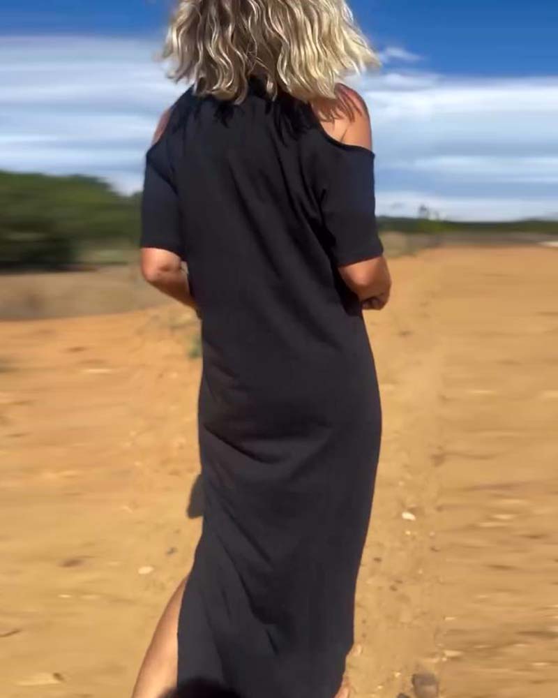 Robe Mode Décontractée Dénudée Slim