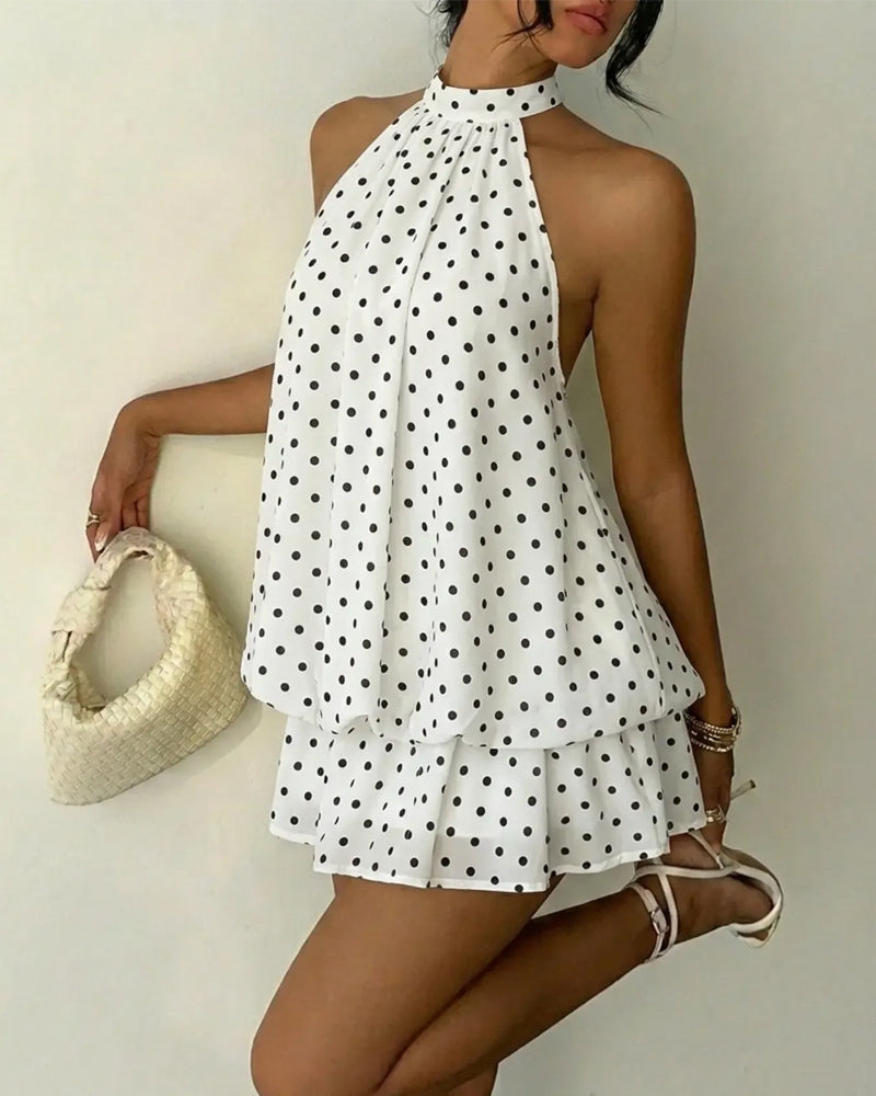 Robe Halier Chiffon Mini