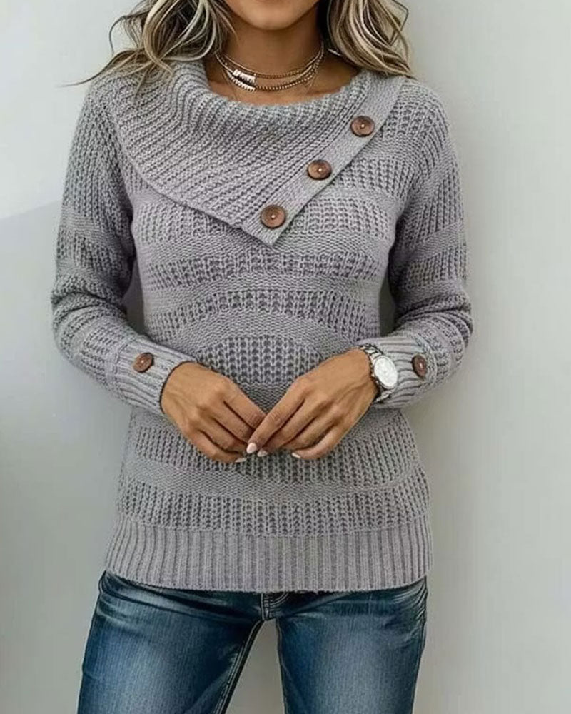 Pull Diagonal Revers Bouton