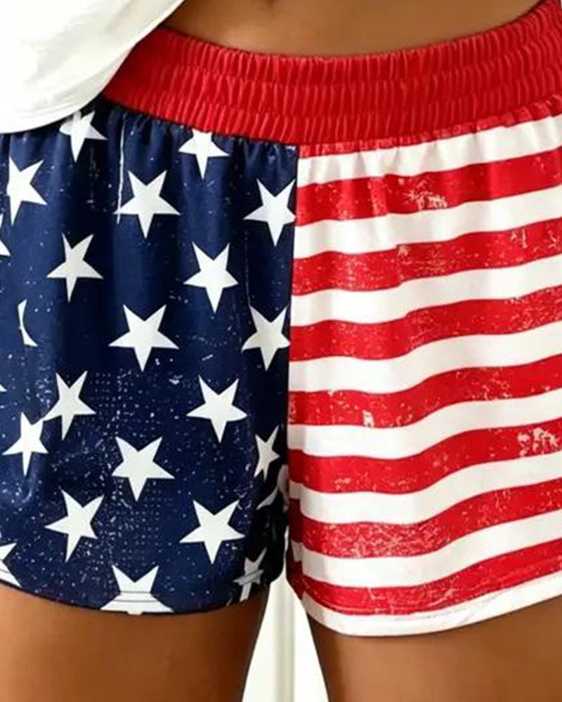 Pantalon Drapeau Imprimé Sport