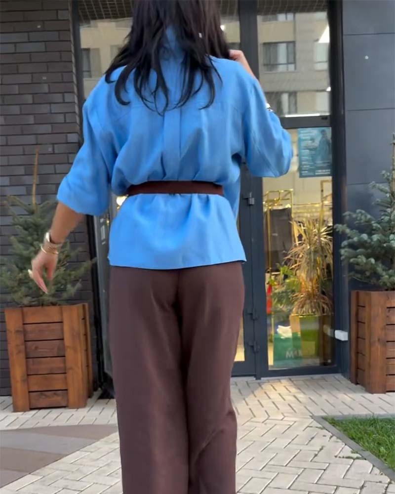 Chemise Revers Chic Élégante