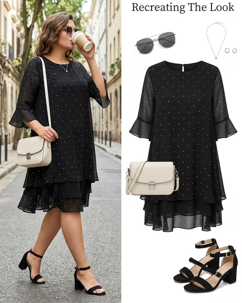 Robe À Pois Superposée