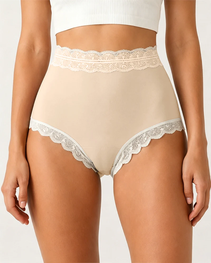 Lingerie Taille Haute Contrôle Du Ventre Sans Couture Dentelle