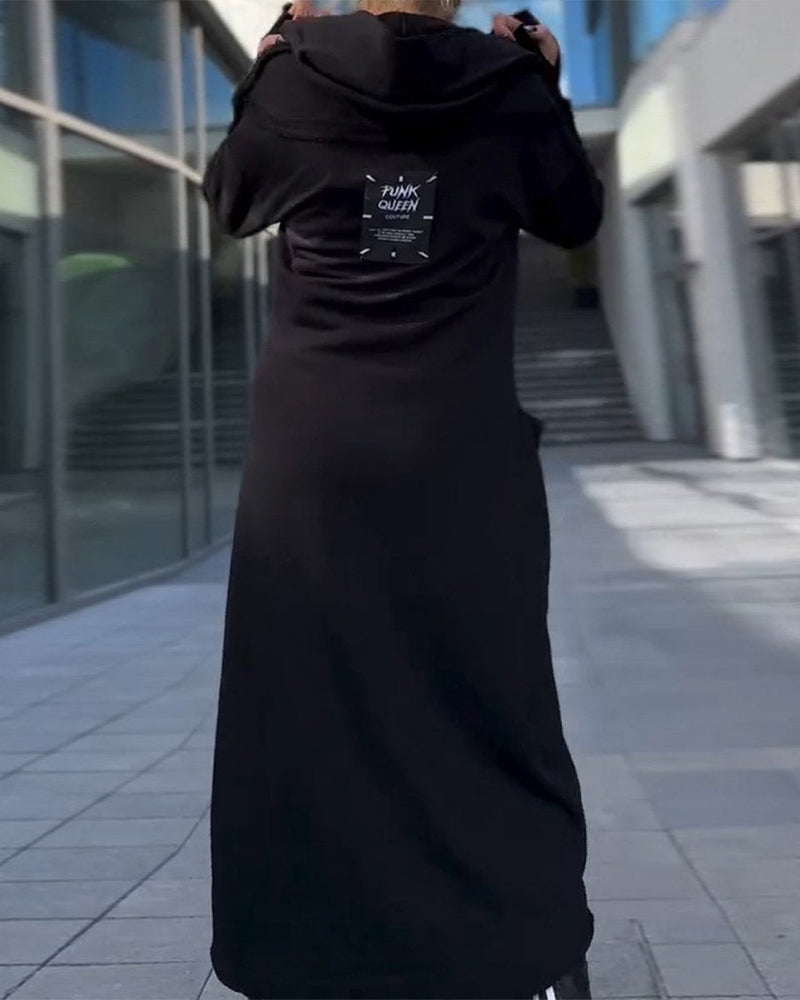 Robe ample élégante de couleur unie