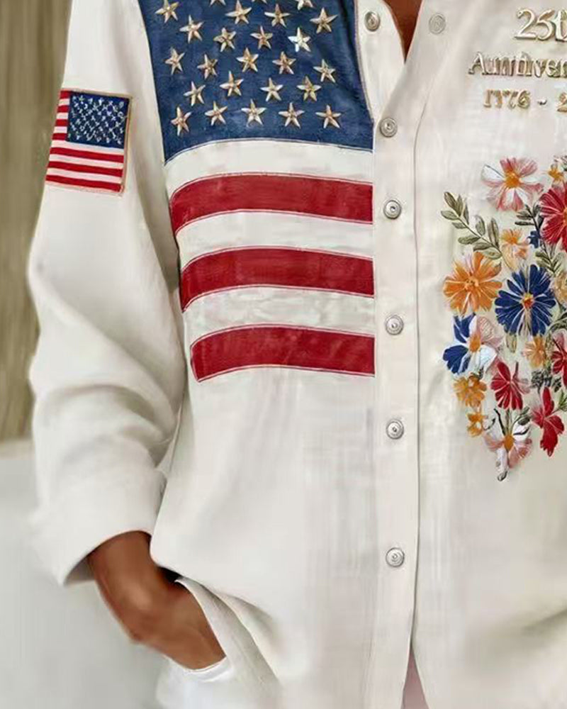 Chemise Col Rabattu Imprimé