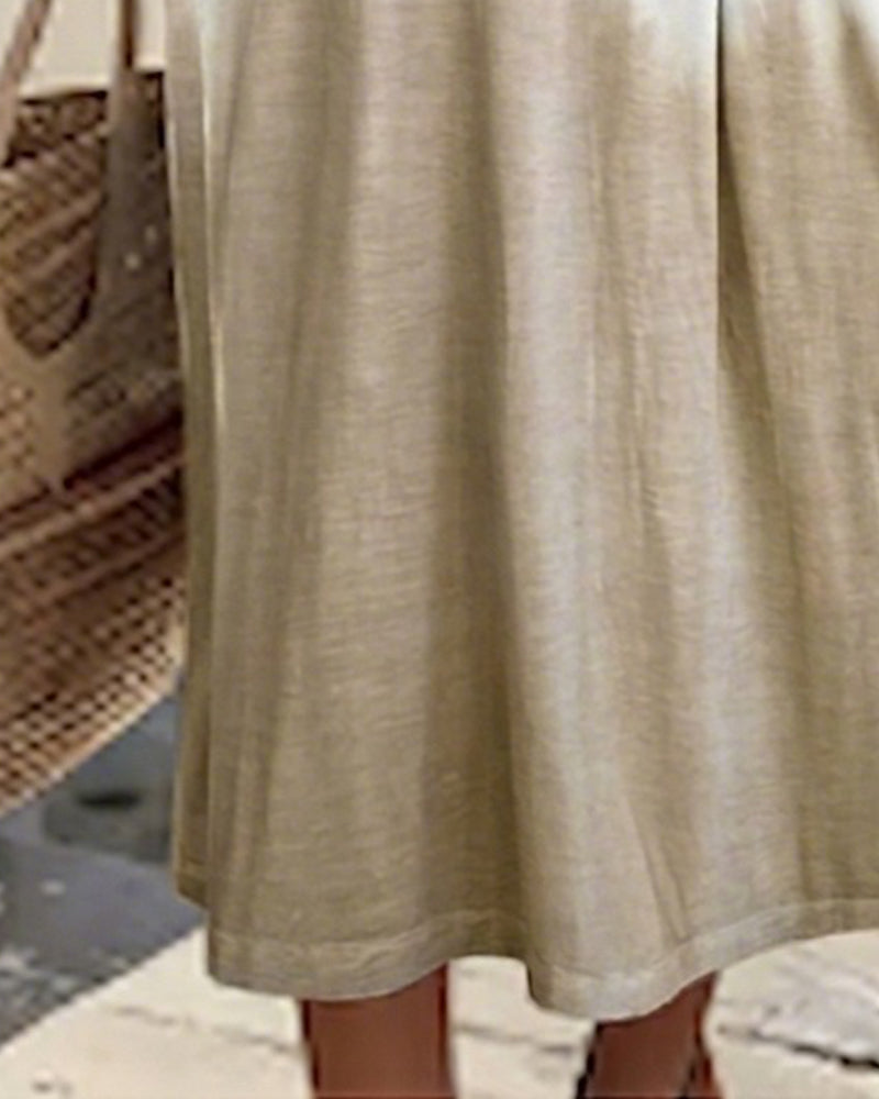 Robe Gradient Col Polo Midi