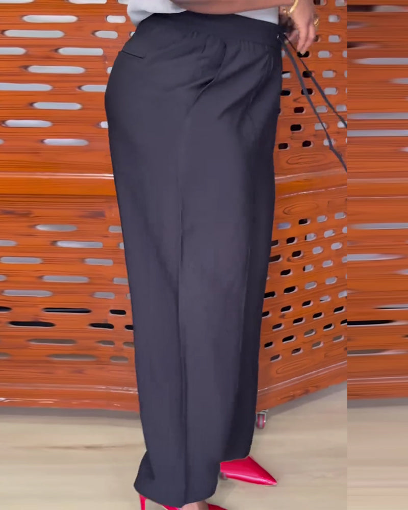 Pantalon Cordon Décontracté