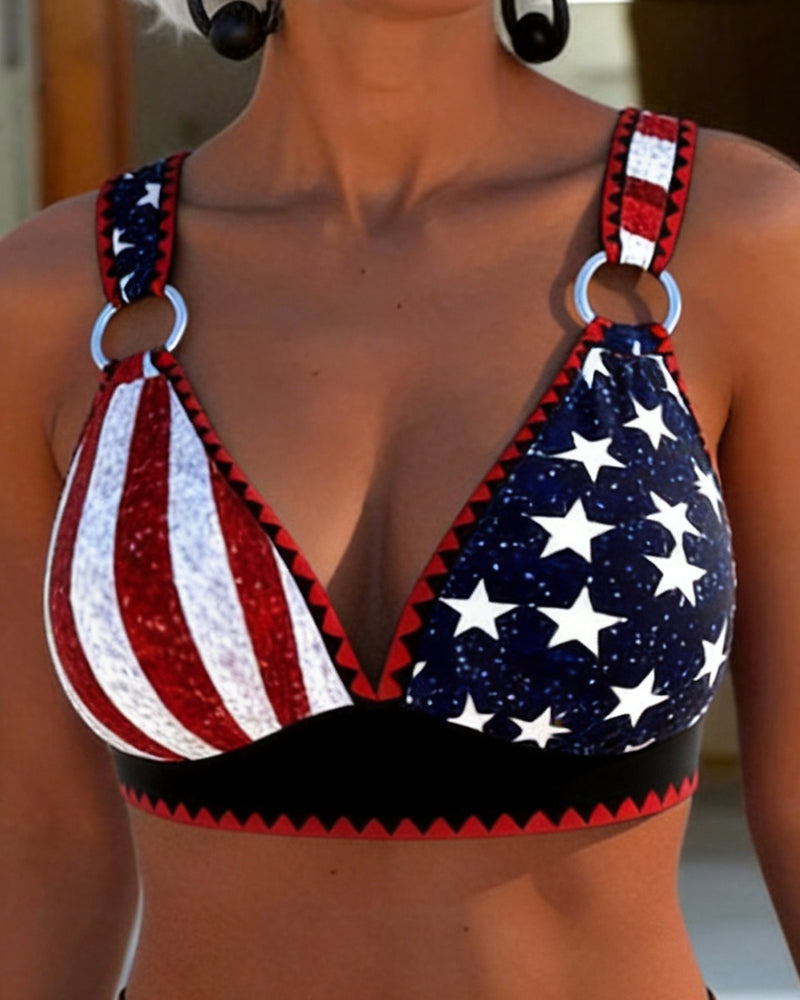 Bikini Taille Haute Imprimé