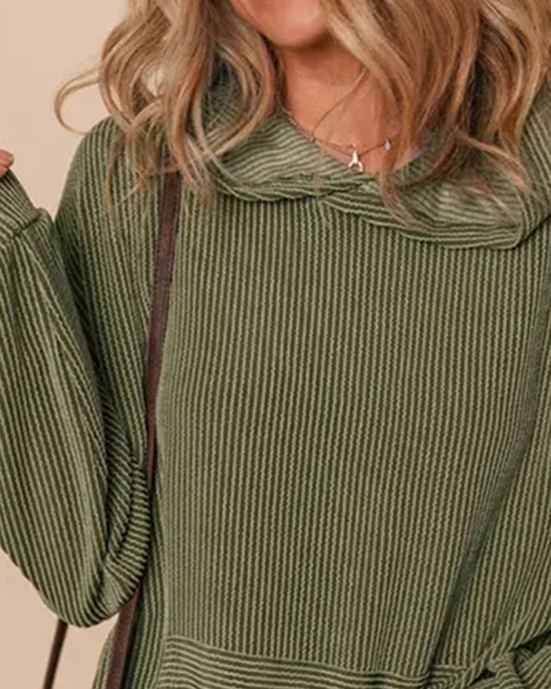 Pullover Lâche Twist Hoodie