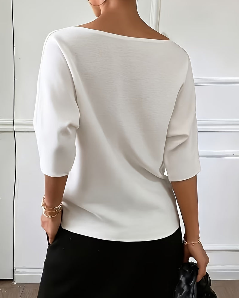 Haut Off-The-Shoulder Manches 3/4