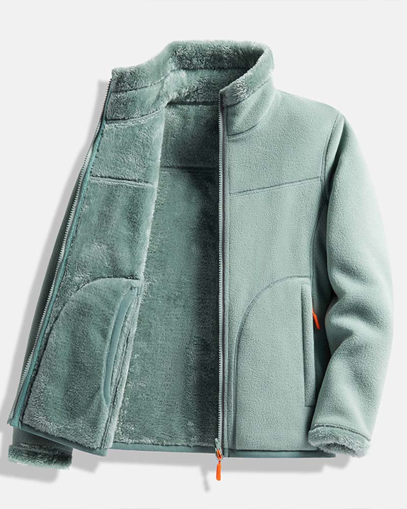 Veste Unie Manche Longue Décontractée