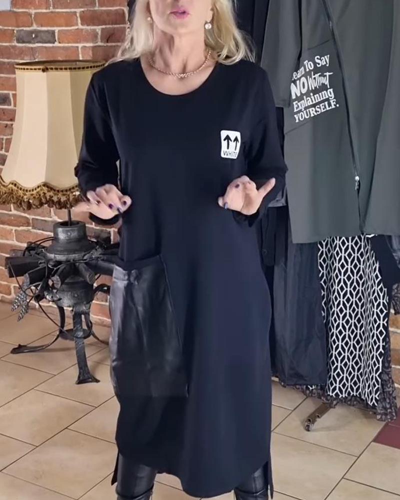 Robe Ample Grande Taille Panneaux Pu