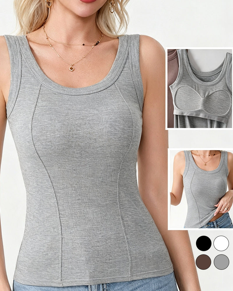 Top Cami Uni Avec Soutien‑Gorge Intégré