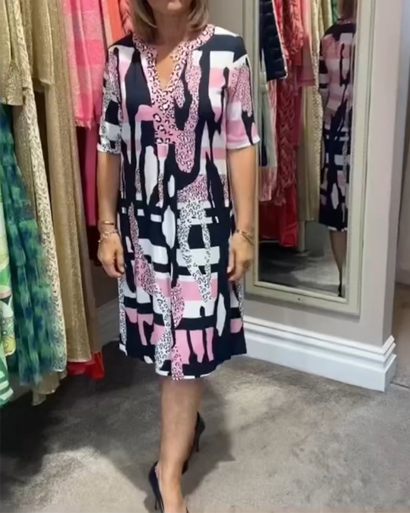 Robe midi femme imprimé léopard