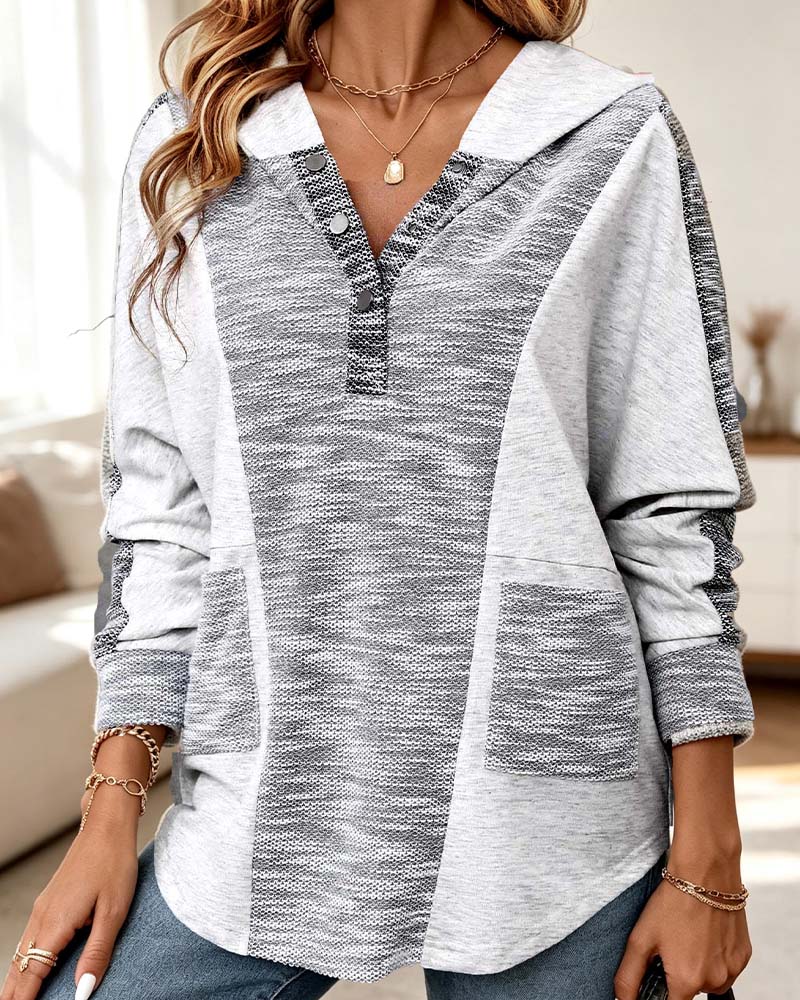 Hoodie Manche Longue Décontracté