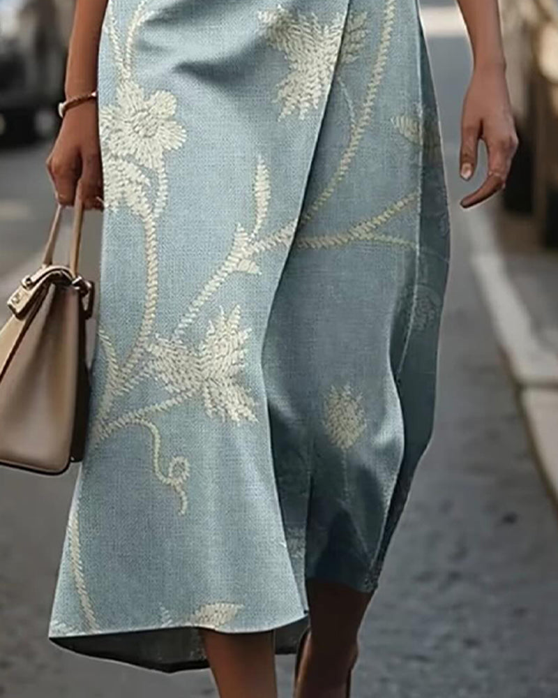 Robe Cintrée À La Taille Sans Manches