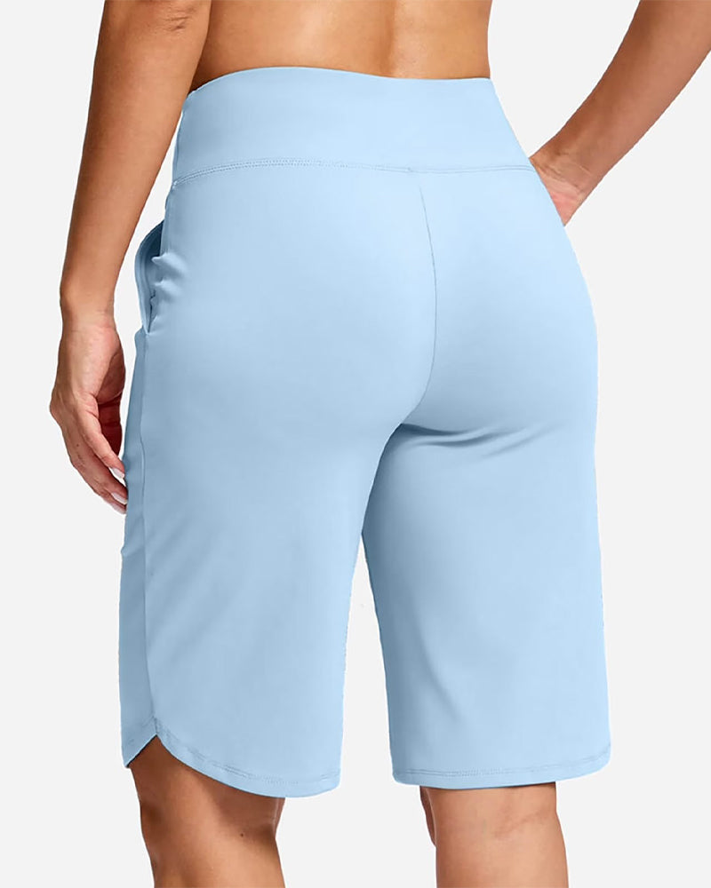 Pantalon À Taille Basse Unie Sport Décontracté