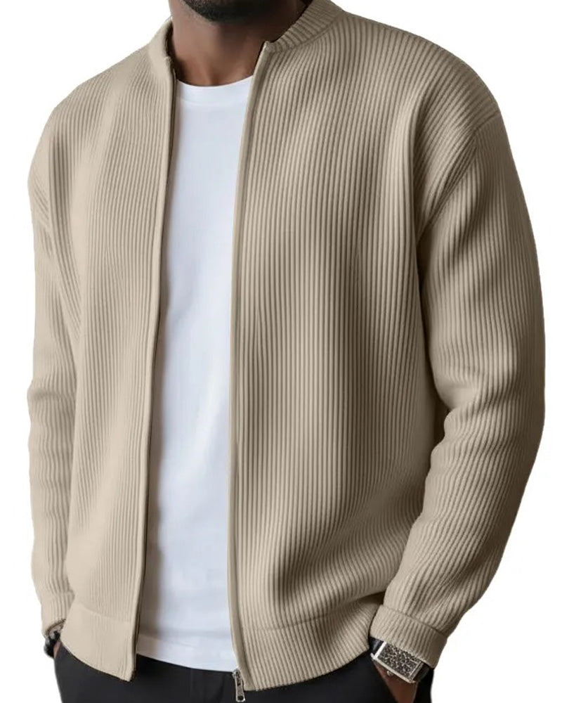 Manteau Homme Unie Fermeture Éclair