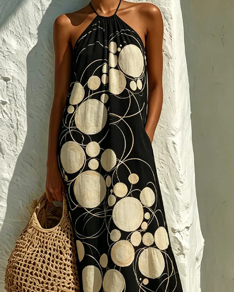 Robe Col Nu Pois Chic