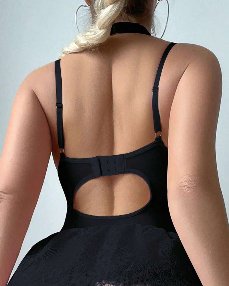 Ensemble Sexy Dentelle Bretelles Spaghetti