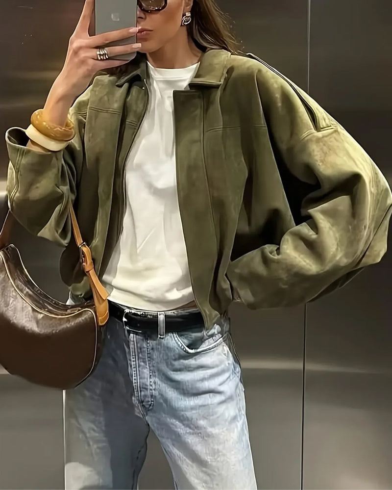 Veste Mode Suède Revers